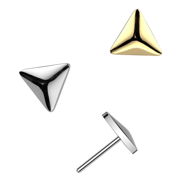 Implant Grade Titanium Threadless Push In Rounded Triangle Top
