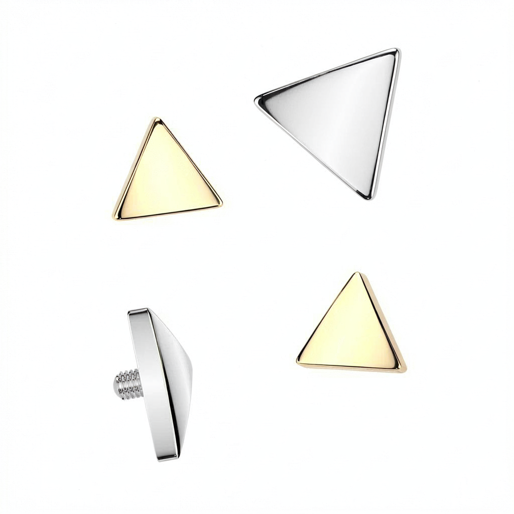 Implant Grade Titanium Internally Threaded Flat Triangle Top