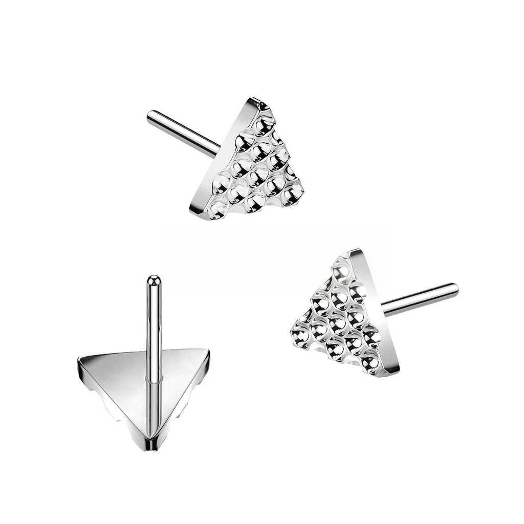 Implant Grade Titanium Threadless Push In Diamond Shape Cut Triangle Top