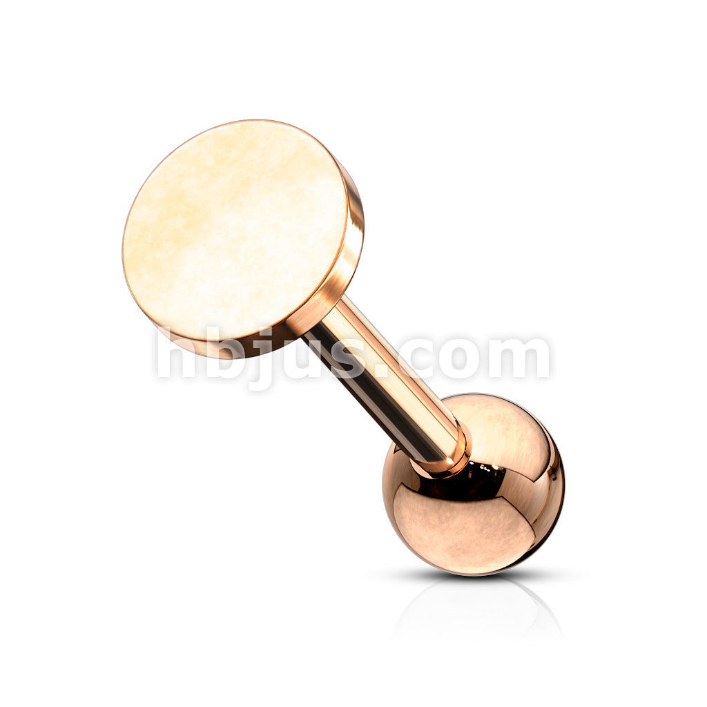Flat Circle Top 316L Surgical Steel Cartilage, Tragus Barbell Studs - Image 6