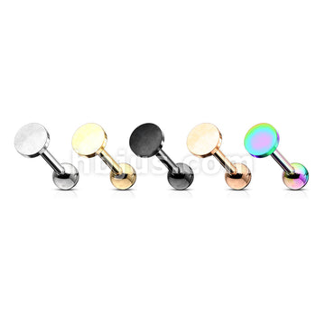 Flat Circle Top 316L Surgical Steel Cartilage, Tragus Barbell Studs - Image 9