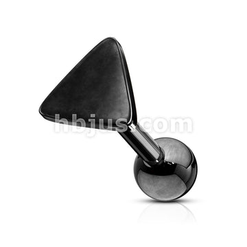 Flat Triangle Top 316L Surgical Steel Cartilage, Tragus Barbell Studs - Image 5