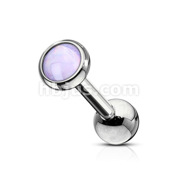 Illuminating Stone Flat Set 316L Surgical Steel Barbell Studs for... - Image 3