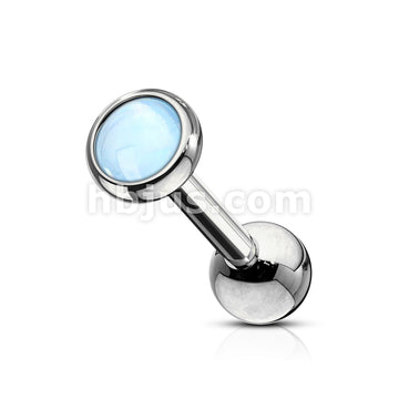 Illuminating Stone Flat Set 316L Surgical Steel Barbell Studs for... - Image 4
