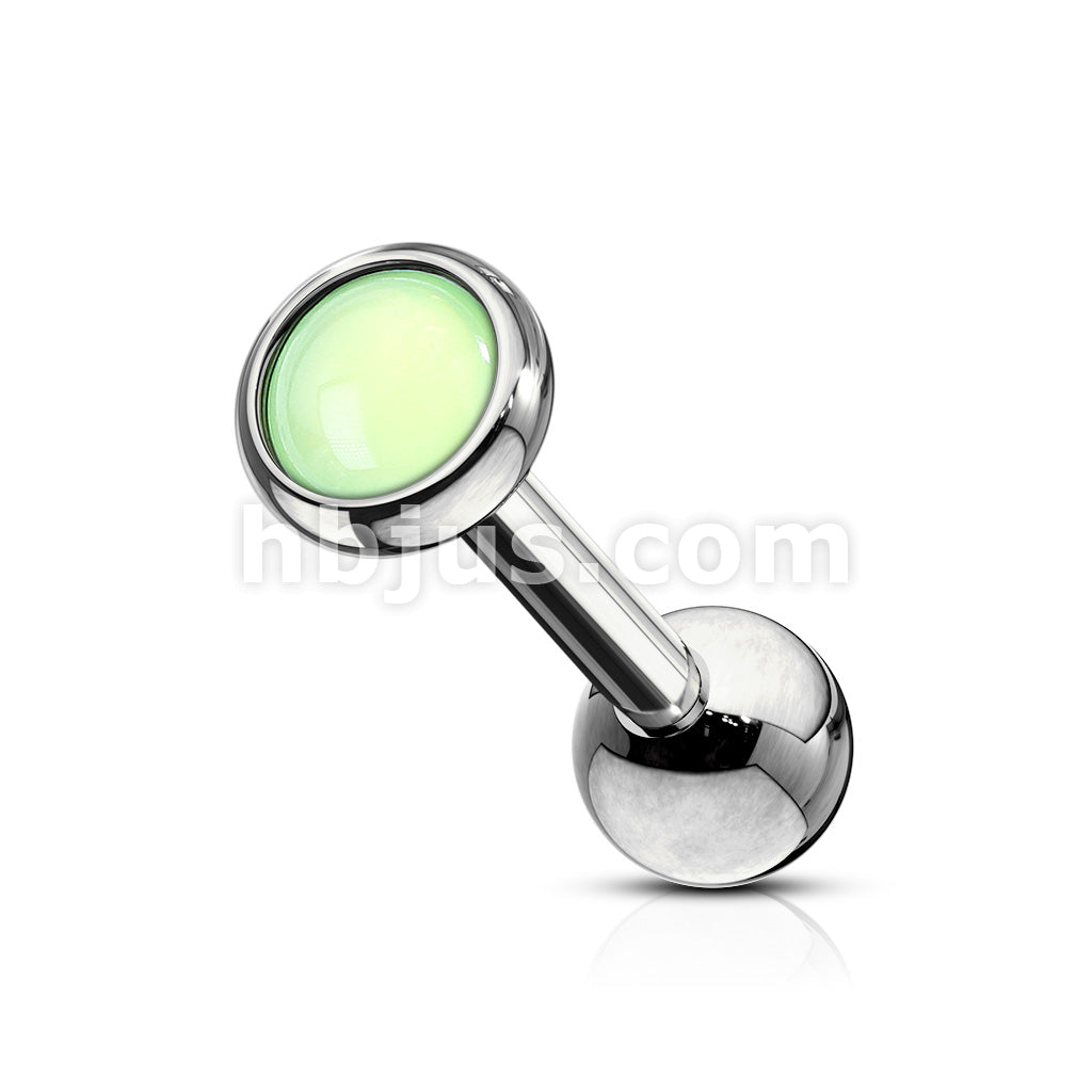 Illuminating Stone Flat Set 316L Surgical Steel Barbell Studs for... - Image 5