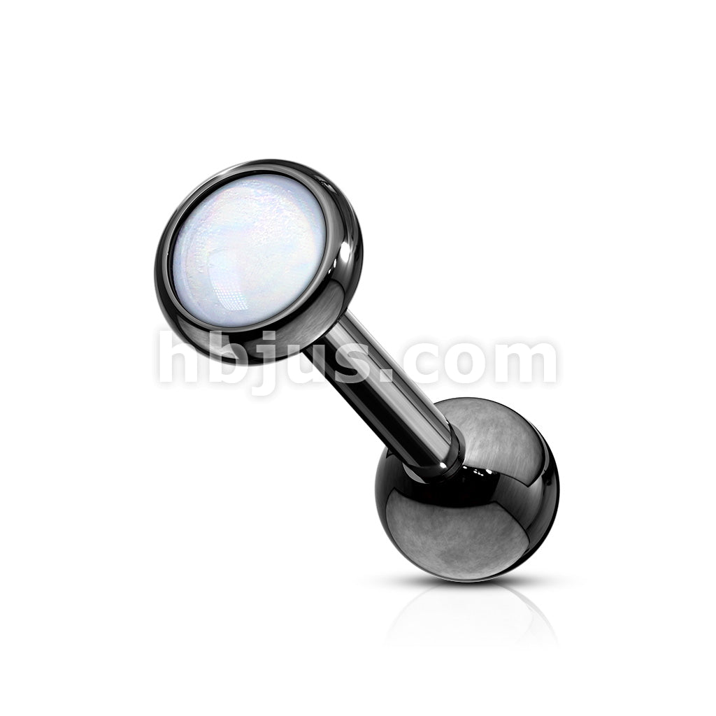 Illuminating Stone Flat Set 316L Surgical Steel Barbell Studs for... - Image 7