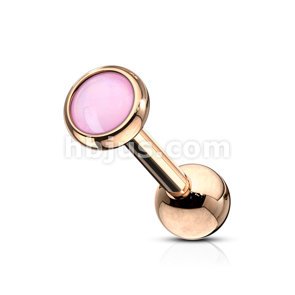 Illuminating Stone Flat Set 316L Surgical Steel Barbell Studs for... - Image 9