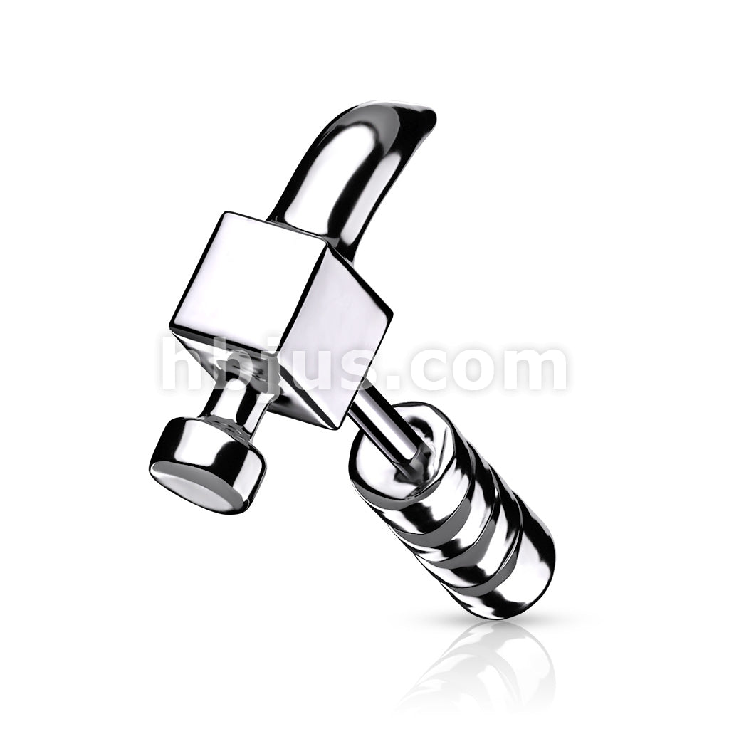 316L Surgical Steel Claw Hammer 316L Surgical Steel Cartilage, Tragus... - Image 5