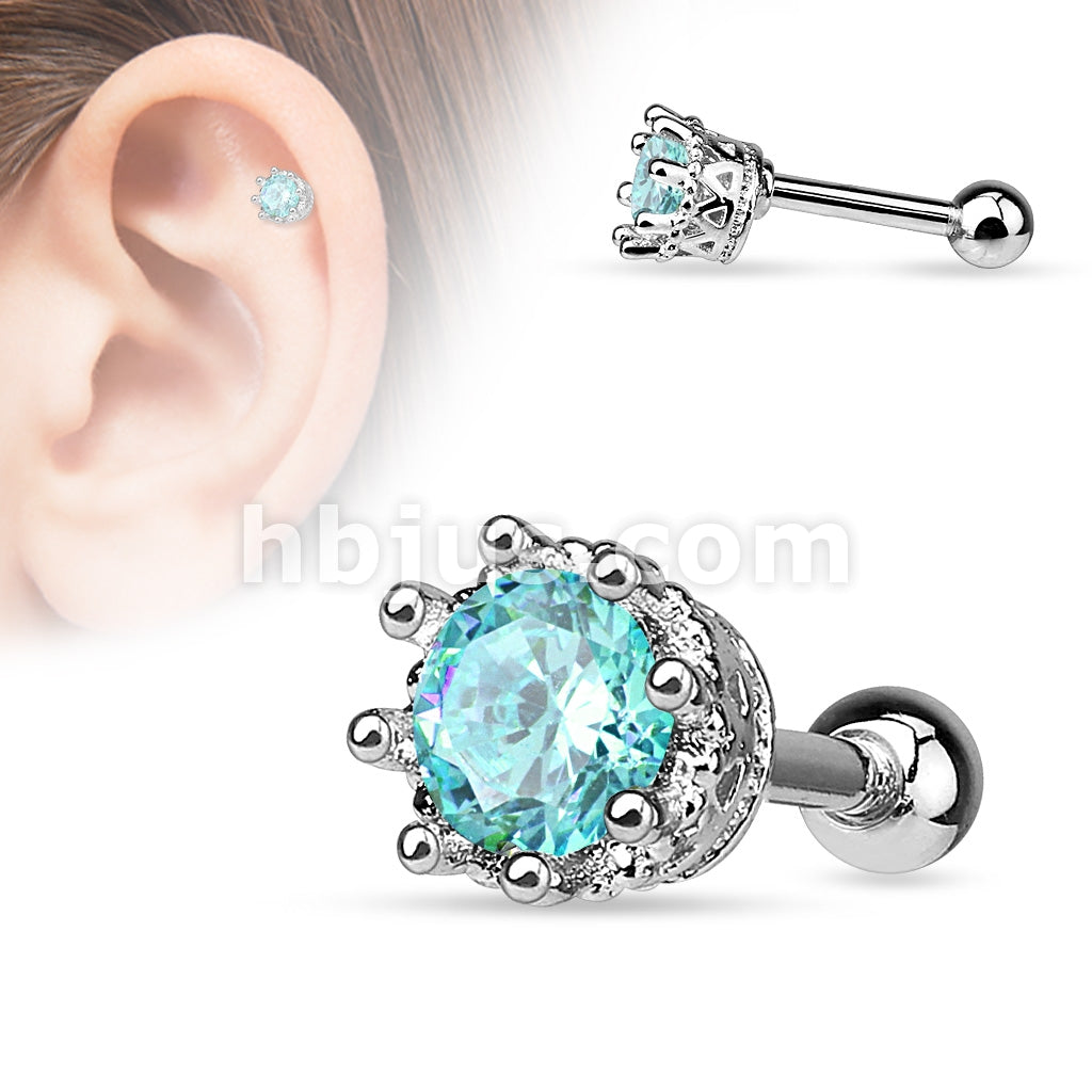 316L Surgical Steel Vintage Style 6 prong set CZ 316L Surgical Steel... - Image 6