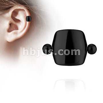 316L Surgical Steel Plain Shield Helix, Ear Cartilage Cuff Barbell 316L... - Image 3
