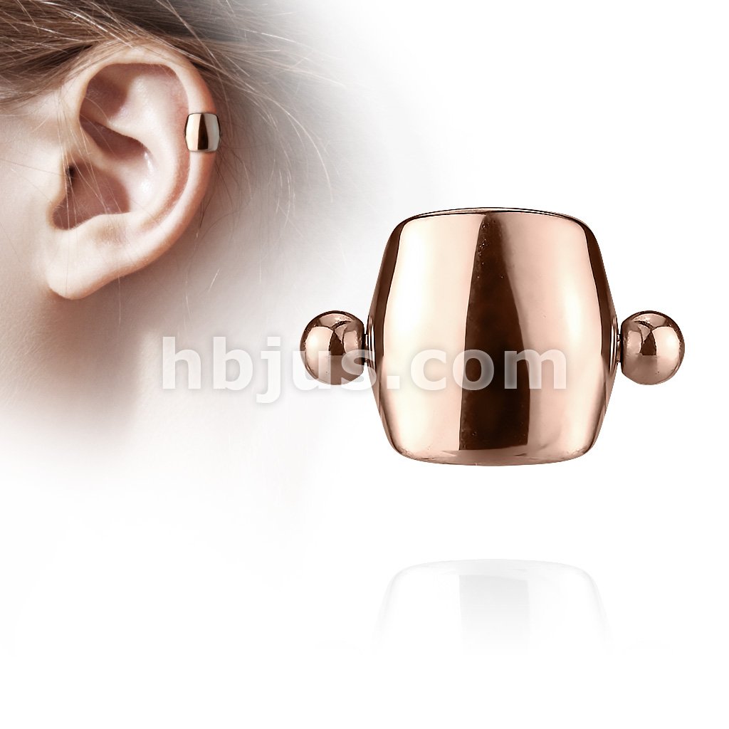 316L Surgical Steel Plain Shield Helix, Ear Cartilage Cuff Barbell 316L... - Image 4
