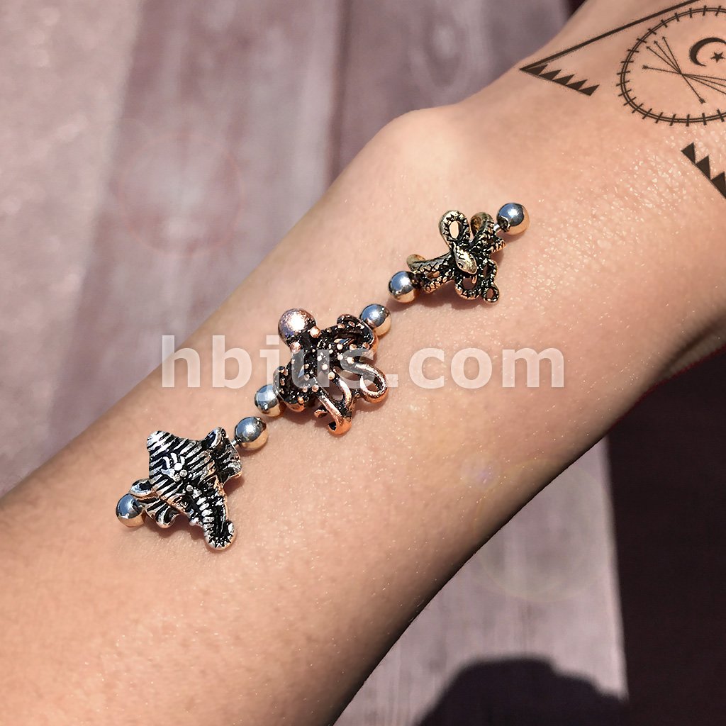 316L Surgical Steel Octopus Ear Cartilage/Helix Cuff 316L Surgical... - Image 2