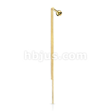 Double Chain Dangle 316L Surgical Steel Cartilage, Tragus Barbell Stud - Image 3
