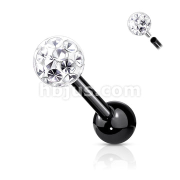 Internally Threaded 316L Surgical Steel Cartilage Barbells with Epoxy... - Image 8