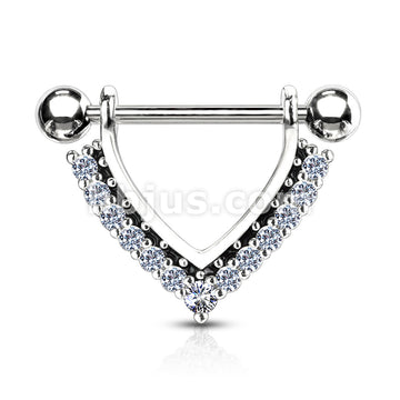 316L Surgical Steel CZ Paved Black Enamel Dangle 316L Surgical Steel... - Image 3