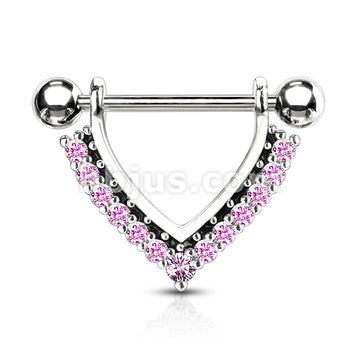 316L Surgical Steel CZ Paved Black Enamel Dangle 316L Surgical Steel... - Image 4