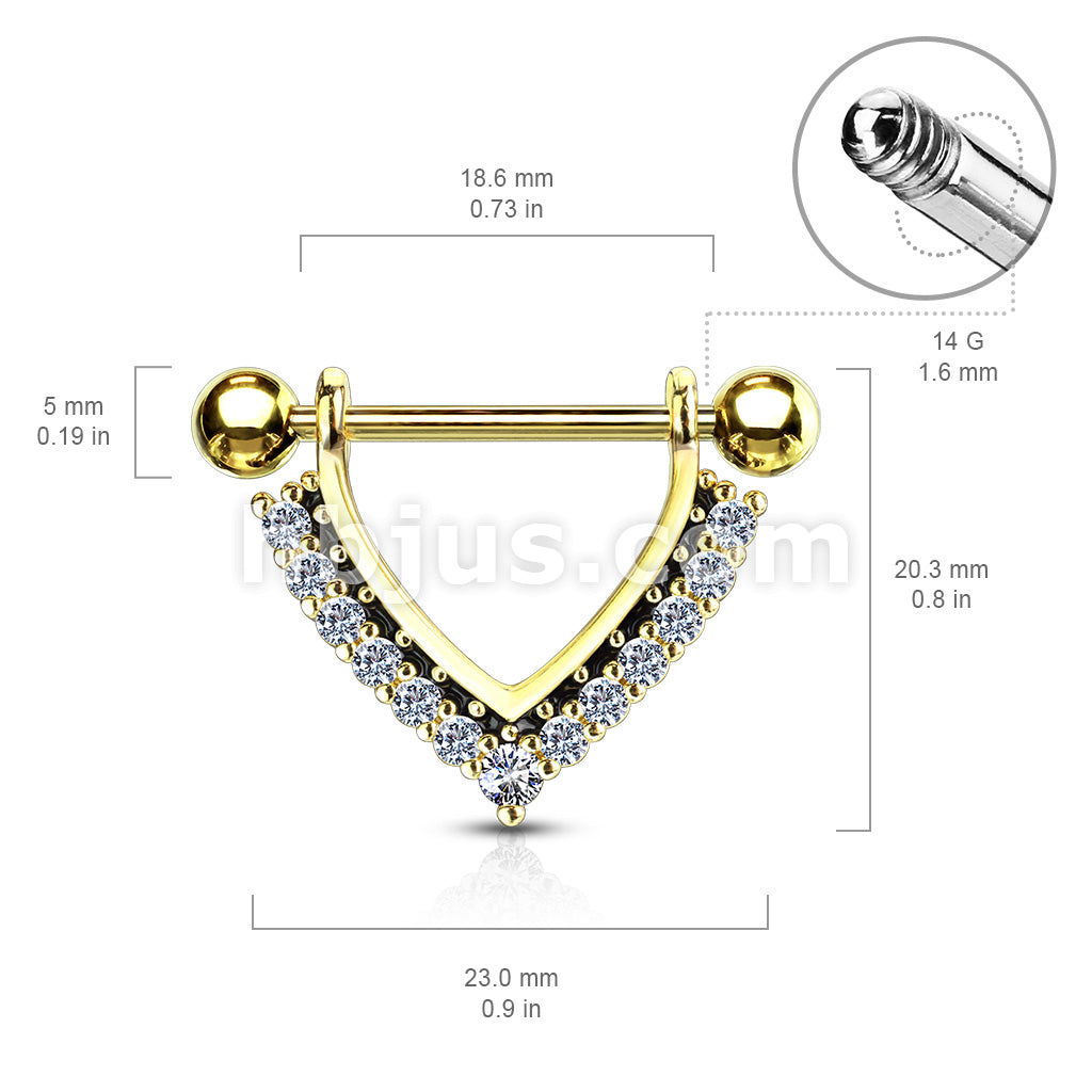316L Surgical Steel CZ Paved Black Enamel Dangle 316L Surgical Steel... - Image 7
