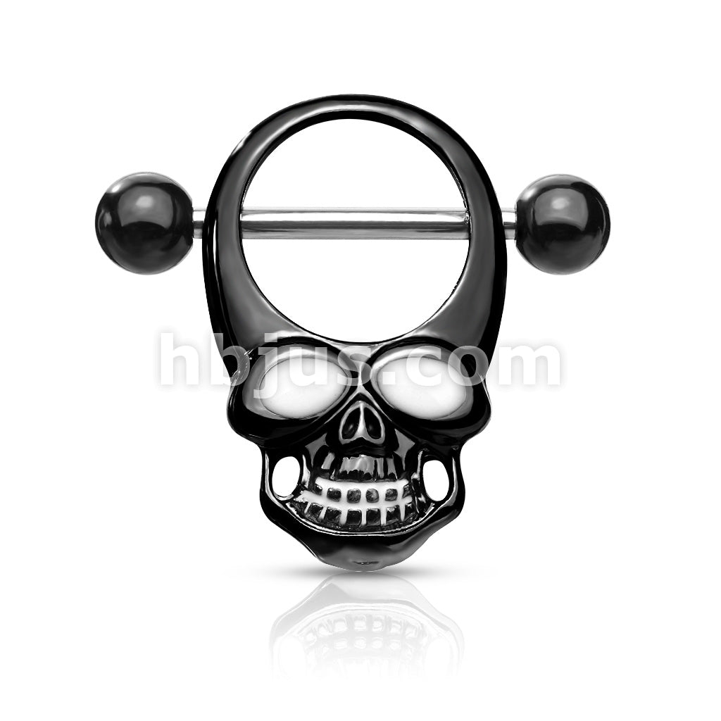 316L Surgical Steel Skull With Enamel Eyes 316L Surgical Steel Nipple... - Image 4