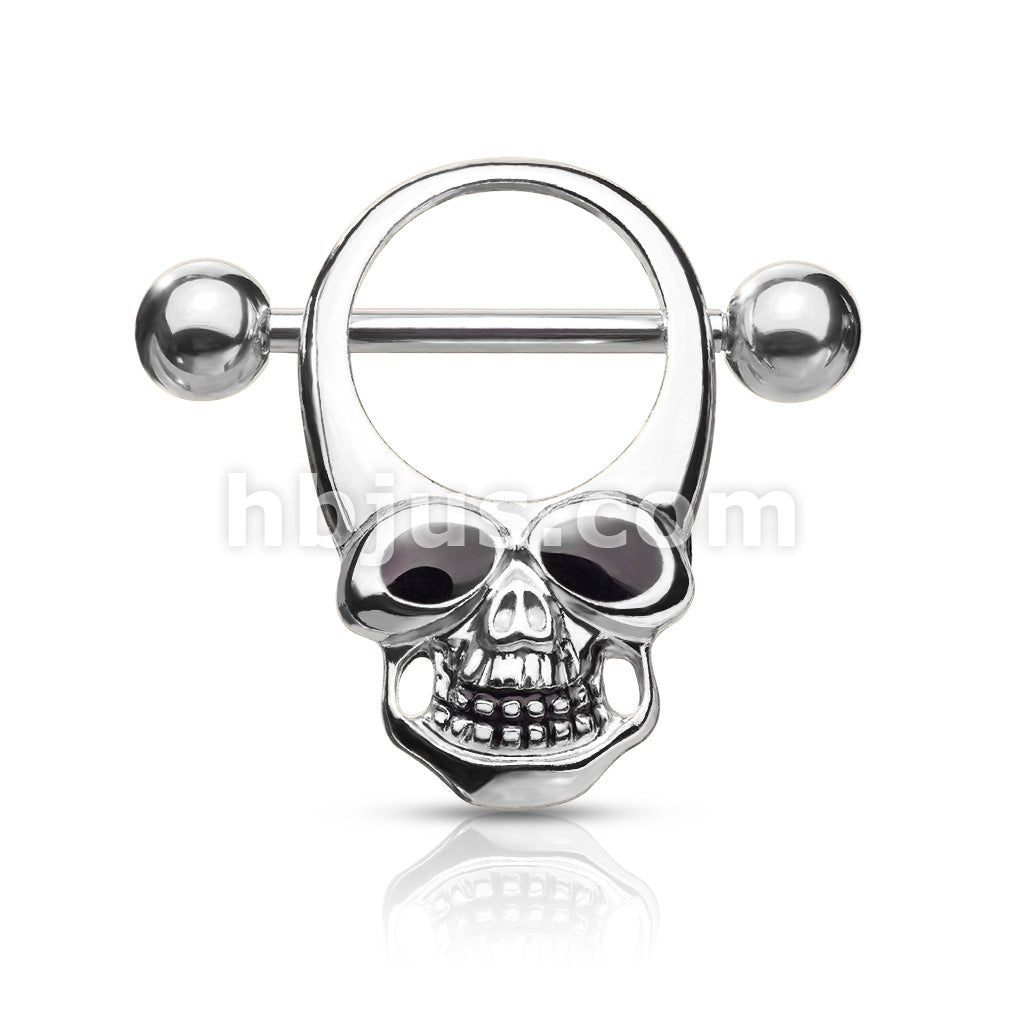 316L Surgical Steel Skull With Enamel Eyes 316L Surgical Steel Nipple... - Image 5