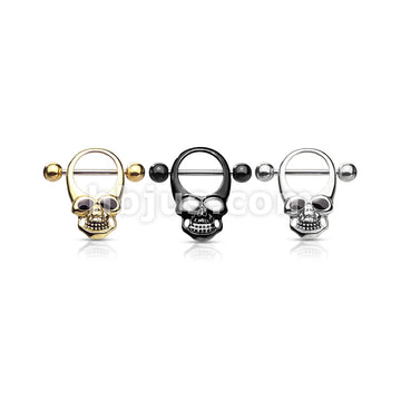 316L Surgical Steel Skull With Enamel Eyes 316L Surgical Steel Nipple... - Image 7