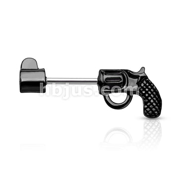 316L Surgical Steel Revolver Pistol 316L Surgical Steel Barbell Nipple... - Image 4