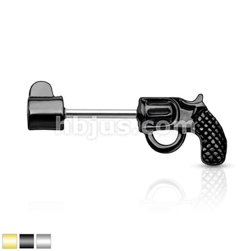 316L Surgical Steel Revolver Pistol 316L Surgical Steel Barbell Nipple... - Image 2