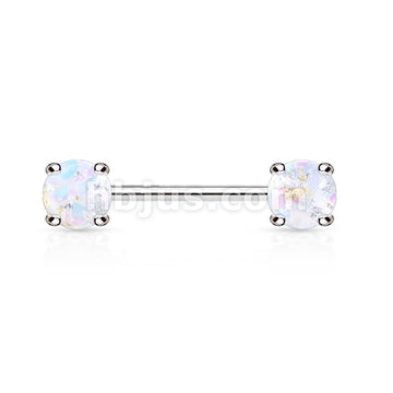 316L Surgical Steel Lava Glitter Prong Set 316L Surgical Steel Nipple... - Image 4