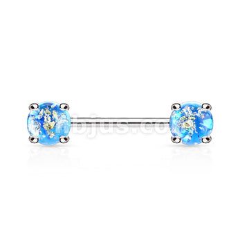 316L Surgical Steel Lava Glitter Prong Set 316L Surgical Steel Nipple... - Image 7