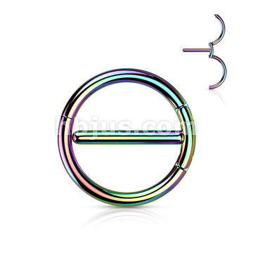 316L Surgical Steel Dual Hinge Nipple Ring - Image 7