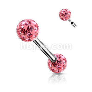 Internally Threaded 316L Surgical Steel Nipple Barbells with Epoxy... - Image 5