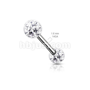 Internally Threaded 316L Surgical Steel Nipple Barbells with Epoxy... - Image 8