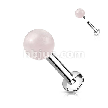 Natural Stone Internally Threaded 316L Surgical Steel Flat Back Studs... - Image 6