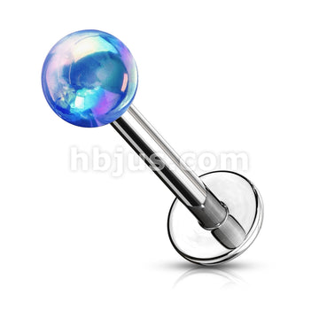 Metallic AB Coating Ball Over 316L Surgical Steel Flat Back Studs for... - Image 4