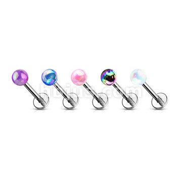Metallic AB Coating Ball Over 316L Surgical Steel Flat Back Studs for... - Image 9