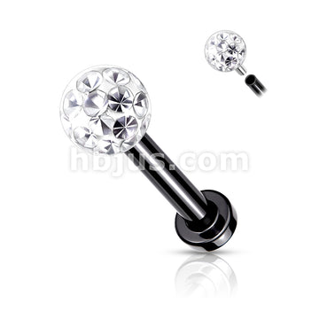Internally Threaded 316L Surgical Steel With Epoxy Covered Crystal... - Image 9