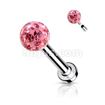 Internally Threaded 316L Surgical Steel With Epoxy Covered Crystal... - Image 5