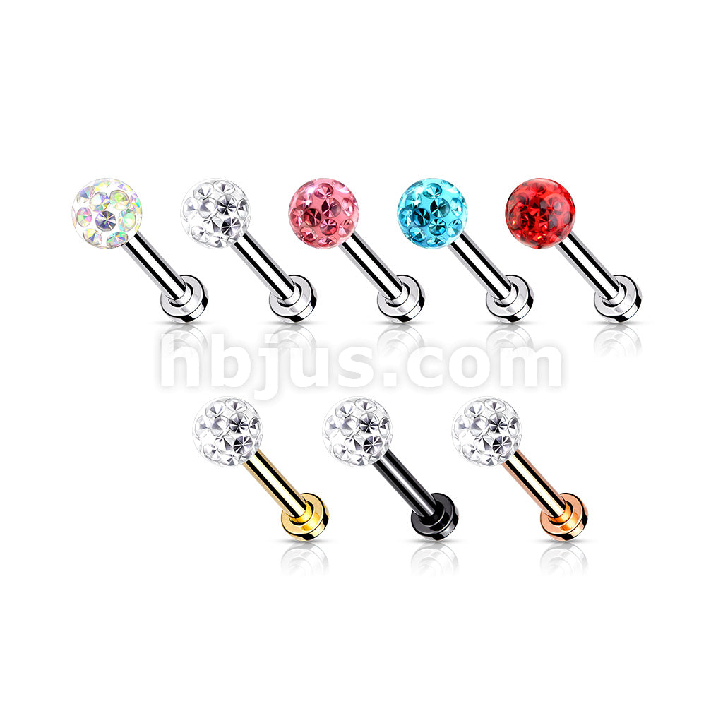 Internally Threaded 316L Surgical Steel With Epoxy Covered Crystal... - Image 12
