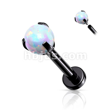 Claw Set Opal Ball Internally Threaded 316L Surgical Steel 2.5mm Micro... - Image 4