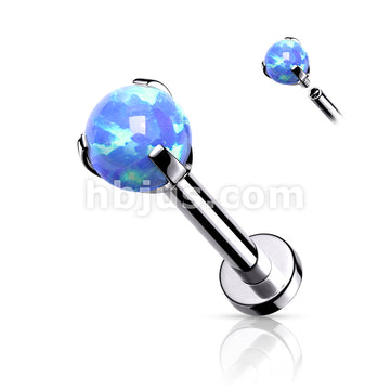 Claw Set Opal Ball Internally Threaded 316L Surgical Steel 2.5mm Micro... - Image 6