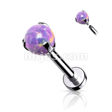 Claw Set Opal Ball Internally Threaded 316L Surgical Steel 2.5mm Micro... - Image 8