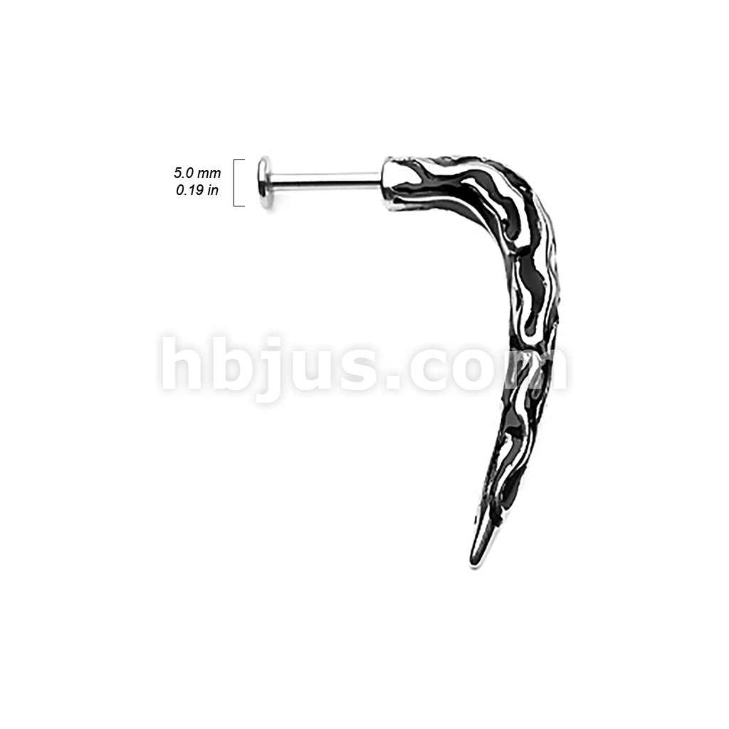 Tribal Claw Labret 316L Surgical Steel - Image 2