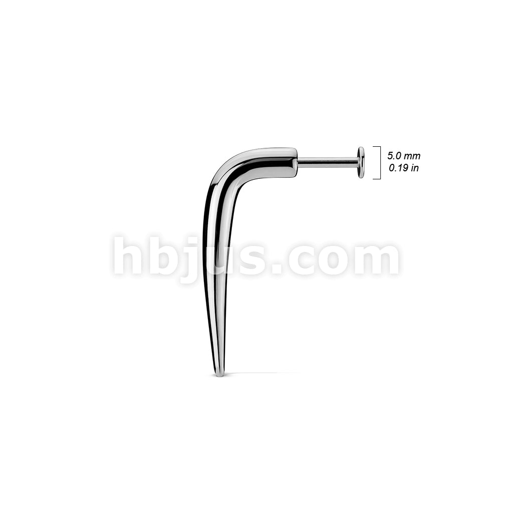 316L Surgical Steel Curved Hook 316L Surgical Stainless Steel Labret - Image 5