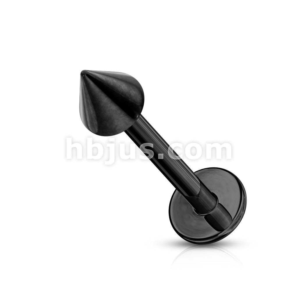 316L Surgical Steel Spike Top Labret Titanium Ion Plated Over 316L... - Image 6
