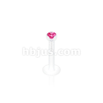 2mm Gem in Clear Prong Top PTFE BioFlex LabretMonroe - Image 5