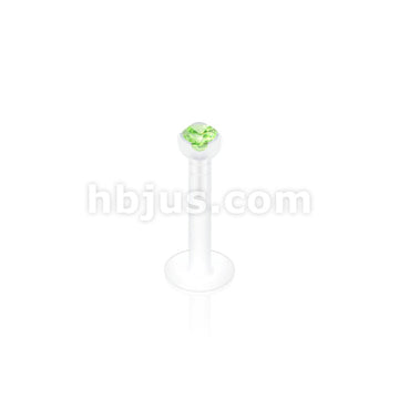 2mm Gem in Clear Prong Top PTFE BioFlex LabretMonroe - Image 6
