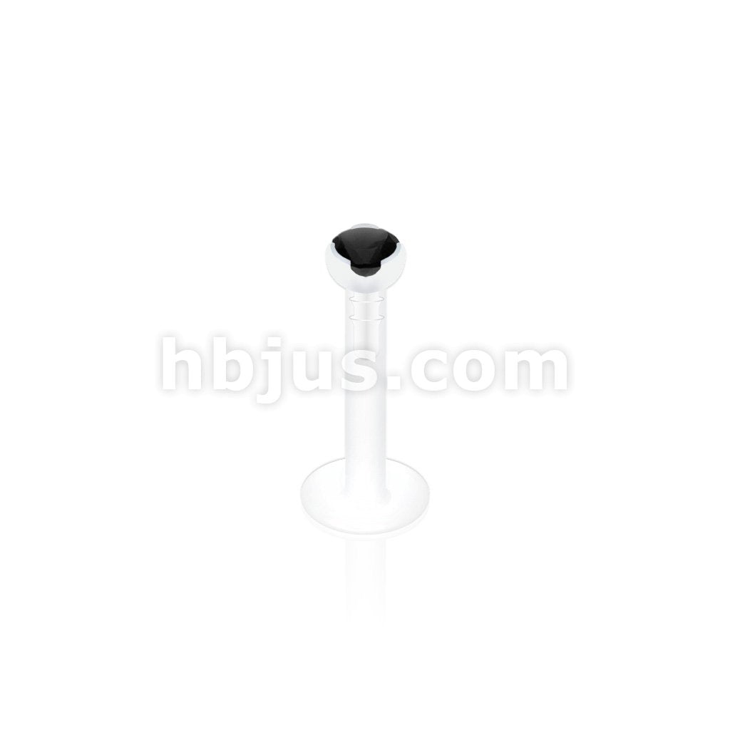 2mm Gem in Clear Prong Top PTFE BioFlex LabretMonroe - Image 7