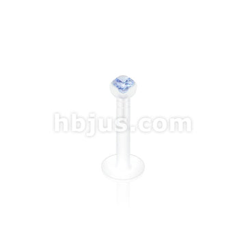 2mm Gem in Clear Prong Top PTFE BioFlex LabretMonroe - Image 8
