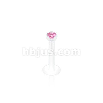 2mm Gem in Clear Prong Top PTFE BioFlex LabretMonroe - Image 9