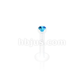 2mm Gem in Clear Prong Top PTFE BioFlex LabretMonroe - Image 10