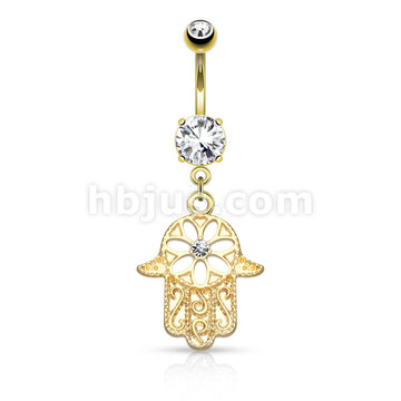 316L Surgical Steel 316L Surgical Steel Beaded Outline Hamsa With... - Image 4